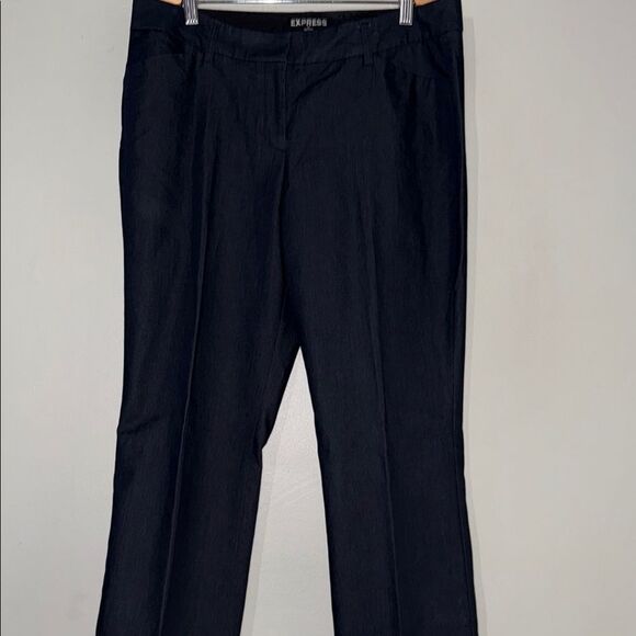 Express Grey Editor Dress Pants with Straight Leg - Picture 1 of 9